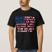 2024年のトランプ選挙でアメリカは勝つだろう Tシャツ (正面)