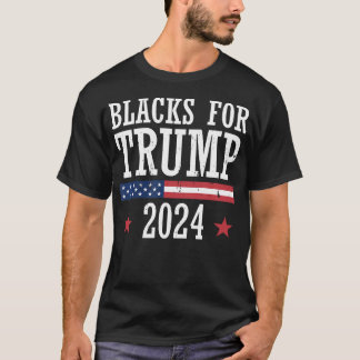 2024年のトランプ選挙大統領のリパブリックの黒人 Tシャツ
