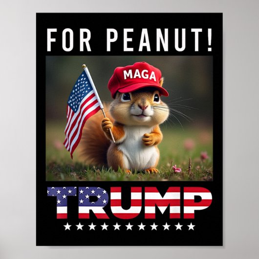 2024年のピーナッツにトランプの投票 ポスター (正面)