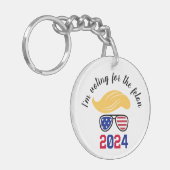 2024年のフェロンおもしろいトランプ投票 キーホルダー (正面左)