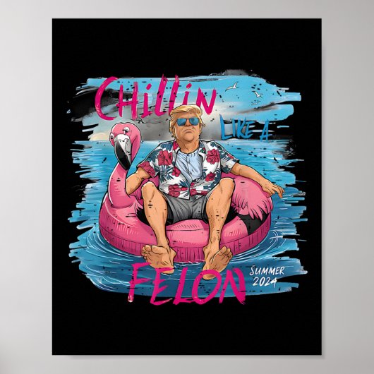 2024年のフェロン夏のトランプ202おもしろい大統領のように ポスター (正面)