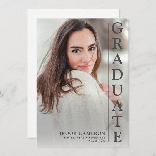 2024年のフォトグラードクラス 招待状 (正面/裏面)