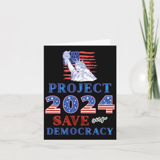 2024年のプロジェ救クト民主主義 カード (正面)