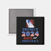 2024年のプロジェ救クト民主主義 マグネット (正面/裏面)