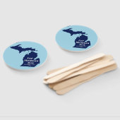 2024年のミシガンブルーの反転 ハンドファン (組立なし)