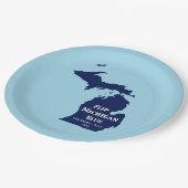 2024年のミシガンブルーの反転 ペーパープレート (アングル)