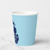 2024年のミシガンブルーの反転 紙コップ (左)