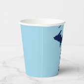 2024年のミシガンブルーの反転 紙コップ (右)