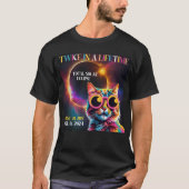 2024年の全日食太陽のの2倍おもしろい Tシャツ (正面)