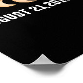 2024年の全日食太陽のの2倍 ポスター (角)