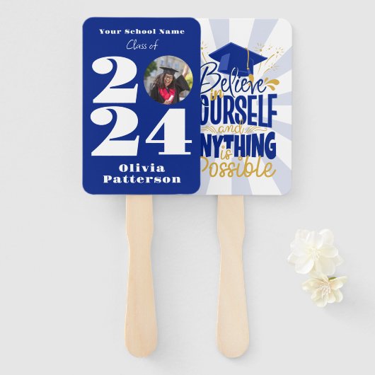 2024年の写真のクラスパーソナライズされた ハンドファン (正面&裏面)