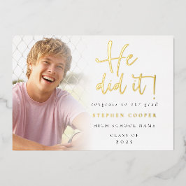 2024年の写真ゴールド・フォイル発表 箔招待状