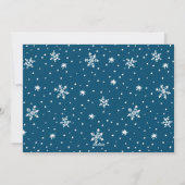 2024年の冬の雪の結晶の写真 シーズンカード (裏面)