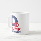 2024年の刑務所のトランプ コーヒーマグカップ (正面左)