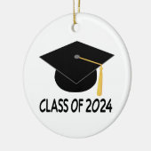 2024年の卒業のギフトのクラス セラミックオーナメント (左)