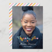 2024年の卒業パーティーのみ サンキューカード (正面/裏面)