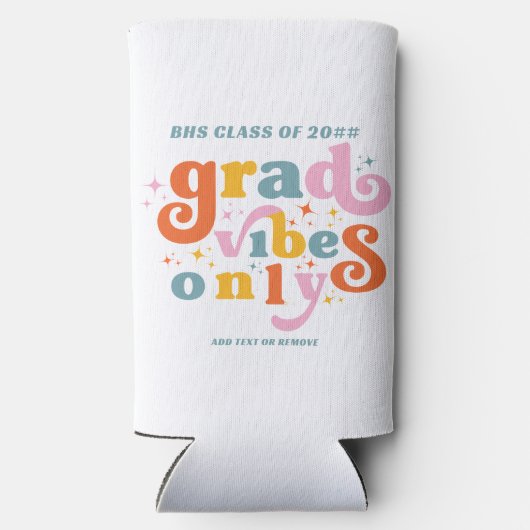 2024年の卒業パーティーのみ スリム缶クーラー (裏面)