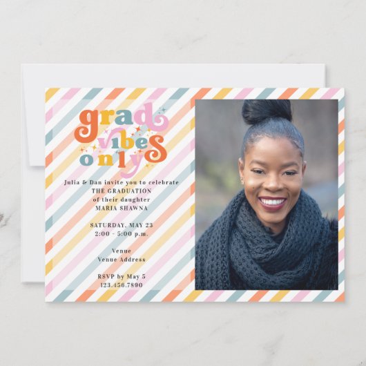 2024年の卒業パーティーのみ 招待状 (裏面)