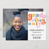 2024年の卒業パーティーのみ 案内状 (正面/裏面)