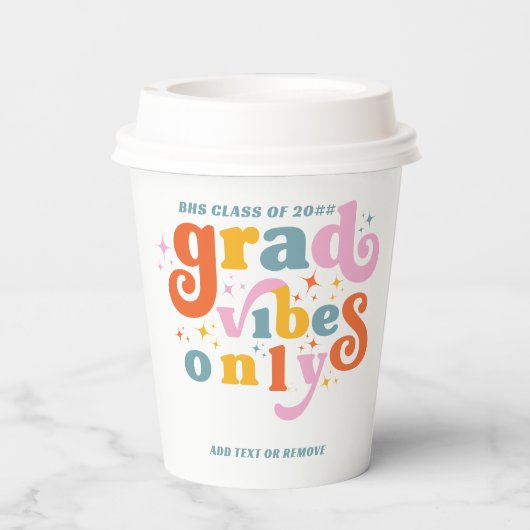 2024年の卒業パーティーのみ 紙コップ (裏面)