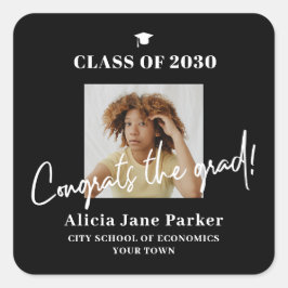 2024年の卒業写真おめでとう科 スクエアシール