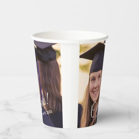 2024年の卒業写真の年クラス 紙コップ (右)