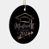 2024年の卒業式ギフトのクラスをマスター セラミックオーナメント (右)