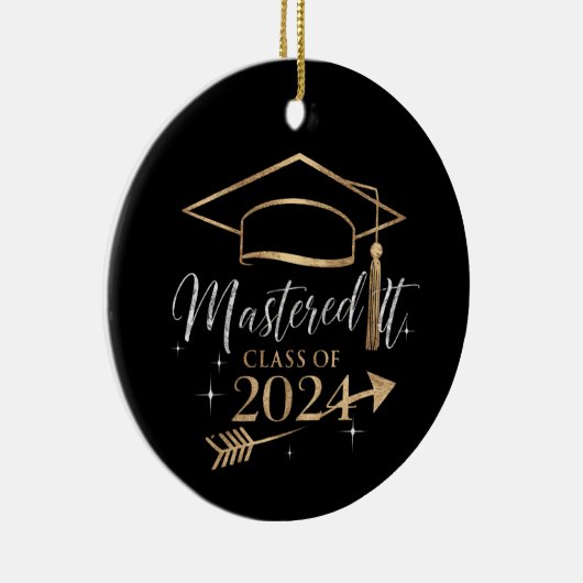 2024年の卒業式ギフトのクラスをマスター セラミックオーナメント (右)