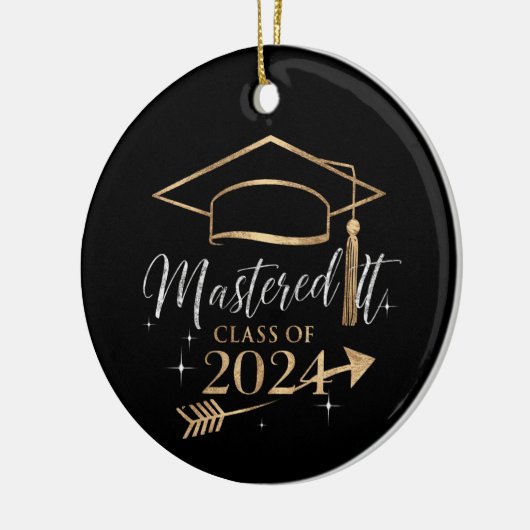 2024年の卒業式ギフトのクラスをマスター セラミックオーナメント (左)
