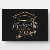 2024年の卒業式ギフトのクラスをマスター フォトプラーク (正面)