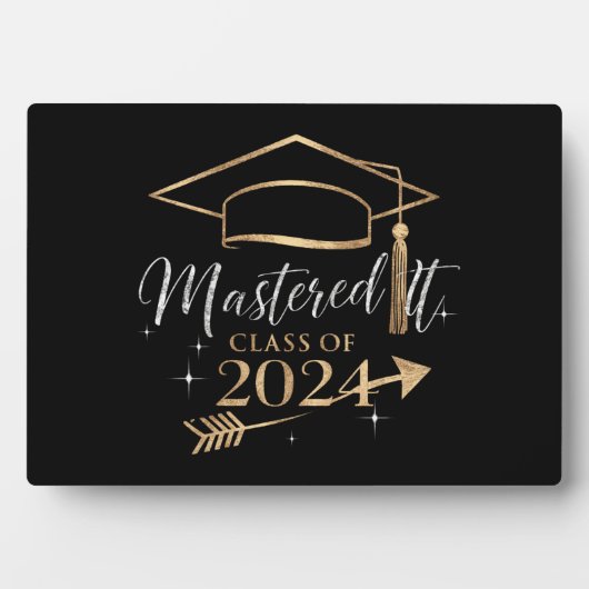 2024年の卒業式ギフトのクラスをマスター フォトプラーク (正面)