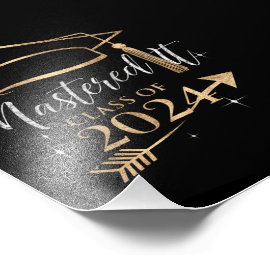 2024年の卒業式ギフトのクラスをマスター フォトプリント            (角)