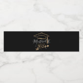 2024年の卒業式ギフトのクラスをマスター ペットボトルラベル (シングルラベル)