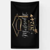 2024年の卒業式ギフトのクラスをマスター 横断幕 (縦)