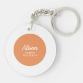 2024年の卒業祝いの後ろで大切な思い出 キーホルダー (裏面)