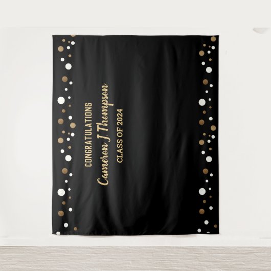 2024年の卒業記念クラスの背景 タペストリー (正面)