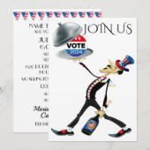 2024年の参議院選挙 招待状 (正面/裏面)