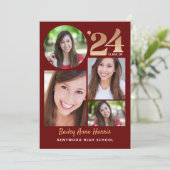 2024年の大学院サークルMaroonクラス印刷可能 招待状 (スタンド正面)