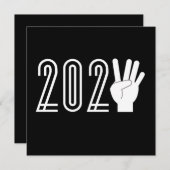 2024年の大晦日 招待状 (正面/裏面)