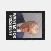 2024年の大統領おもしろいに向けたトランプのショット フリースブランケット (正面(横))