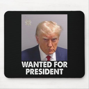 2024年の大統領おもしろいに向けたトランプのショット マウスパッド