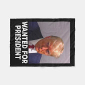 2024年の大統領に向けたトランプのショットが望まれた フリースブランケット (正面(横))