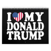2024年の大統領のために私のドナルド・トランプをハート カレンダー (カバー)
