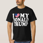 2024年の大統領のために私のドナルド・トランプをハート Tシャツ (正面)