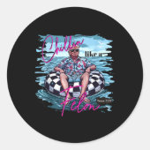 2024年の大統領のためのフェロン・トランプのように3 ラウンドシール (正面)