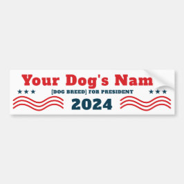 2024年の大統領の愛犬おもしろい バンパーステッカー