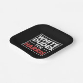 2024年の大統領カマラハリスのためのホワイトダデス ペーパープレート (傾斜あり)