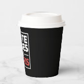 2024年の大統領カマラハリスのためのホワイトダデス 紙コップ (左)