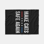 2024年の大統領選おもしろい選 フリースブランケット (正面(横))