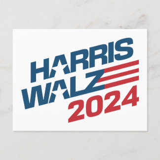 2024年の大統領選ハリス・ワルツ ポストカード